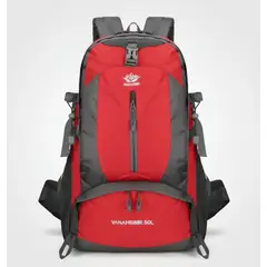 GENERICO - Mochila Trekking 50 LT Rojo