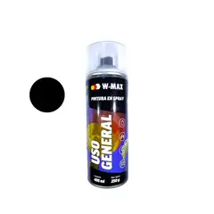 WURTH - Pintura Spray Negro Mate W-max 400ml Uso General