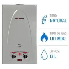 SINDELEN - Calefont 13 Litros Gas Licuado Tiro Natural CFN-13GLSI