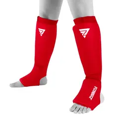 IMPOPLANET - CANILLERA GEL IMPACT PARA ARTES MARCIALES ROJO TALLA XL