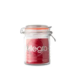 ALLEGRA - Frasco Vidrio Tapa Hermética 750mL Transparente Contenedor
