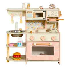 KIDSCOOL - Cocina Infantil Con Cafetera Emily Rosada