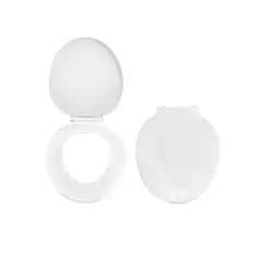FANALOZA - Tapa Asiento Fantasia WC Blanca Redondo Blanco