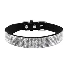 GENERICO - Collar con Brillantes para Perros pequeños y Gatos Glam 2XS