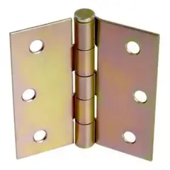 GENERICO - 2 Bisagra Galvanizada 2pcs 3 Pulgadas 12 Tornillos