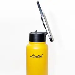 GENERICO - Botella Térmica Yellow Limited Con Soporte Magnético 1000 Ml