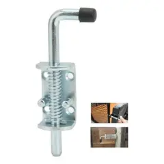GENERICO - Picaporte Con Resorte Enganche Perno Del Tubo De La Puerta