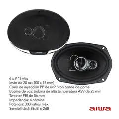 AIWA - PARLANTE DE AUTO AWS6944P 65
