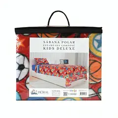DORAL - Sábanas Polar Kids 1.5 Plazas / Balones –