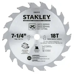 STANLEY - Disco De Sierra 7-14 Sta7717 Color Plateado