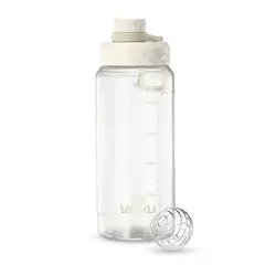 OEM - BOTELLA SHAKER PLÁSTICO 1100 ML LARIMAR CREMA