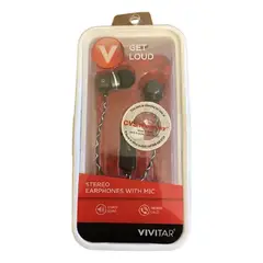 VIVITAR - Audífonos In Ear Micrófono Vmz40012-sonido Estéreo Negro