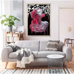 GENERICO - Cuadro decorativo Elegante moderno estilo urbano con graffiti Neoclasico