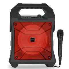 MICROLAB - Parlante Portatil Inalambrico Bluetooth Suitcase Outdor Rojo
