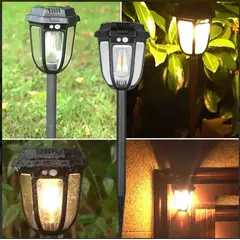 GENERICO - Led Solar Luz Calida Farol Con Sensor