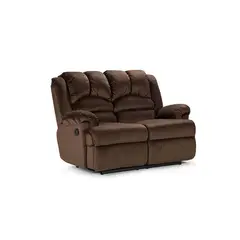 ROSEN - Sofá Reclinable Jarrie 2 Cuerpos Chex Manual Tela Café