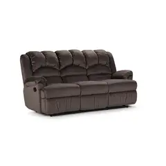 ROSEN - Sofá Reclinable Jarrie 3 Cuerpos Chex Manual Tela Gris