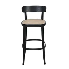 ASIMETRIKA - Taburete ORLY - Madera Negro 60 CM