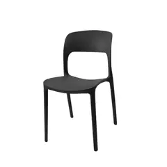 ESCANDINAVIA - Silla Plástico Apilable Deco Nuremberg Negro