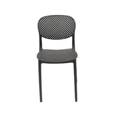 ESCANDINAVIA - Silla Plástico Apilable Deco Hamburg Negra