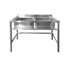 ECOBECK - LAVAFONDO 2 TACHOS 45x45x28, SIN SECADOR