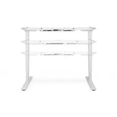 KUTZ - Estructura para mesa elevable y extensible con 2 motores blanco