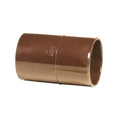 VINILIT - Copla tubo bajada PVC marron 80mm