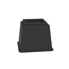 KUTZ - Pata alzamueble alto 10 cm abs negro - apilable