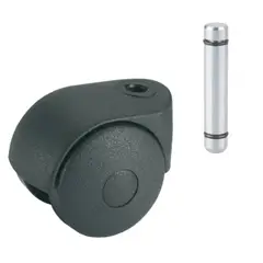 KUTZ - Rueda giratoria 35mm plástico 20kg