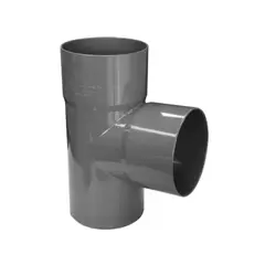 HOFFENS - Tee PVC sanitario gris 50x40mm