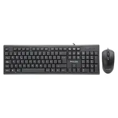 PHILCO - Kit Teclado Mouse Alambrico 1200dpi 104 Teclas K4500