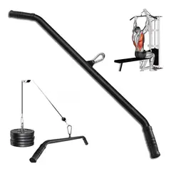 GENERICO - Barra Para Polea Largo 1mtr - Gimnasio Dorsal Triceps Biceps