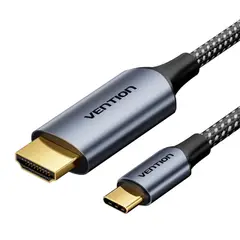 VENTION - Cable Usb-c A Hdmi Trenzado 4k Tipo C Video Premium