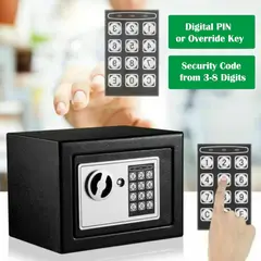 MOVI - Caja Fuerte de Seguridad Digital+ Llave -Teclado Numérico