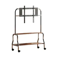 LUBABYCAS - Soporte TV Rack Pedestal 40”-75” Ruedas Doble Almacenamiento