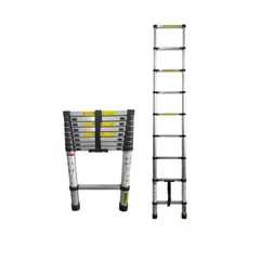 GENERICO - Escalera Telescópica 2.6 Metros Aluminio 150 Kg