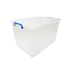 GENERICO - Caja Organizadora 90 Litros 66x45x39 cm Transparente