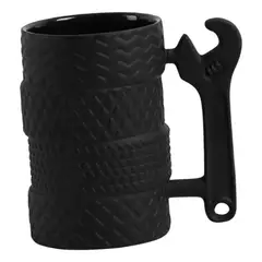 GENERICO - Taza Cerámica Neumáticos Y Llave Tazón Mug Café Cup Regalo
