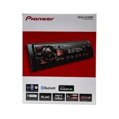 PIONEER - RADIO PARA AUTO MVHS-235BT NEGRO CON ROJO