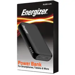 ENERGIZER - Powerbank Multipuertos 20000MaH Apto para vuelos