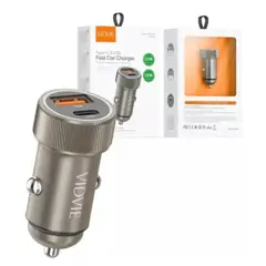GENERICO - Adaptador Cargador Auto Carga Rápida 36w Tipo C 18w Tipo A C Marrón