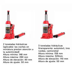 GENERICO - Gata Hidraulica Botella 3 Toneladas / E-roca