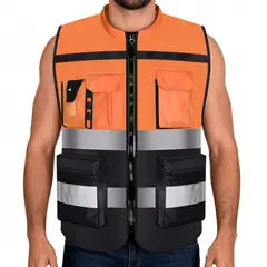 KOKILA - Chaleco Geólogo Ingeniero Reflectante Bolsillos Premium