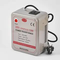 MUNDO MAGIA - Transformador De Voltaje 220v110v- Potencia 3000w Gris