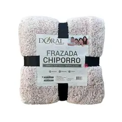 DORAL - Frazada Chiporro Two Tones 1.5 Plazas Colores Claros - PS
