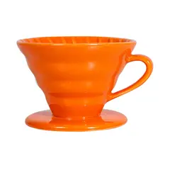 IMPOPLANET - DRIPPER CAFETERA V60 DISEÑO TAZA CÉRAMICA NARANJA