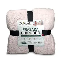 DORAL - Frazada Chiporro Two Tones 2 Plazas Colores Claros - PS