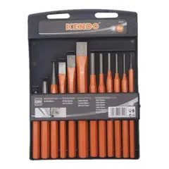 KENDO - Juego De Puntos Cinceles Y Botadores 12 Piezas 26544 - Multicolor