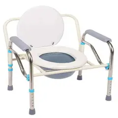 GENERICO - Baño Inodoro Wc Portátil Plegable Silla Ducha Color Blanco