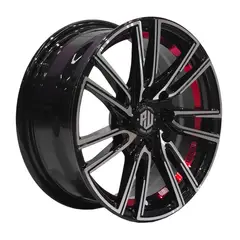GENERICO - Set 4 Llantas 14x6 4X100/4X114 Et35 CHUKYO BM-UC-RED